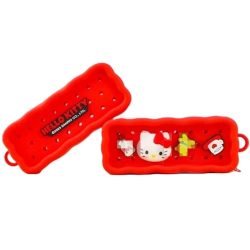 SunjianAMZ Federmäppchen,Niedliches Muster Federtasche aus Weichem Silikon, Kleines Cartoon Stiftemäppchen für Mädchen Teenager Schulsachen, KawaiiStiftehalter Stiftetui von SunjianAMZ