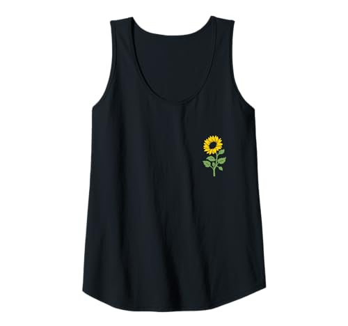 Damen Sonnenblume Wildblume Floral Sun Flower Tank Top von Sunlower - Apparel & Gifts
