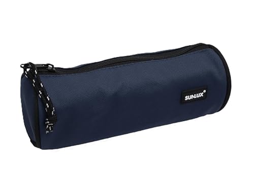 Sunlux Federmäppchen, Dunkelblau, 21 x 9 x 9 cm, 1 Fach mit Reißverschluss, für Schule und Büro Sunlux Federmäppchen, Dunkelblau, 21 x 9 x 9 cm, 1 Fach mit Reißverschluss, für Schule und Büro von Sunlux