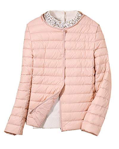 Damen Übergangsjacke Steppjacke Ultraleicht Slim Fit Daunenmantel Winterjacke von Sunma