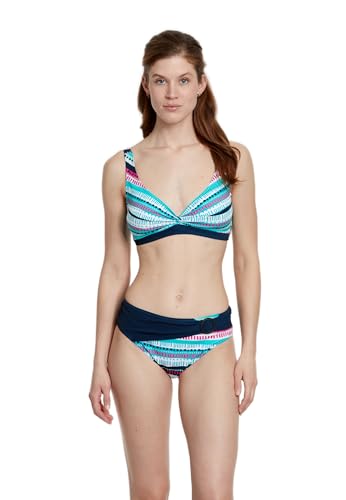 Sunmarin Bikini Zweiteiler Gemustert bunt großer Cup mit eingearbeiteten Softschalen mit verstellbaren Trägern Komfort Verschluss von Sunmarin