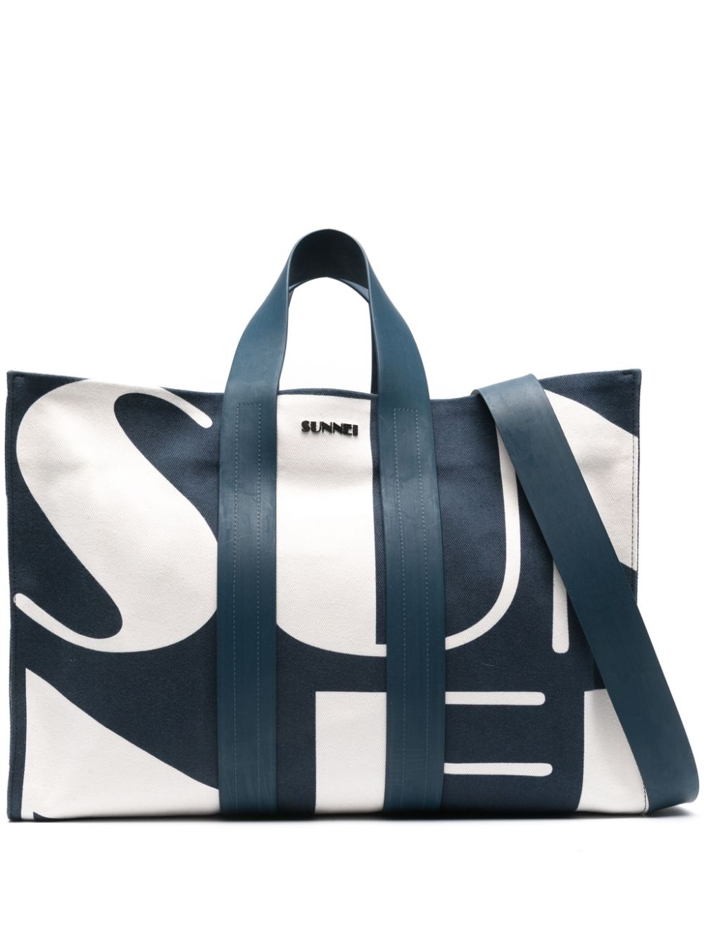 Sunnei Parallelepipedo Shopper mit Logo-Print - Weiß von Sunnei
