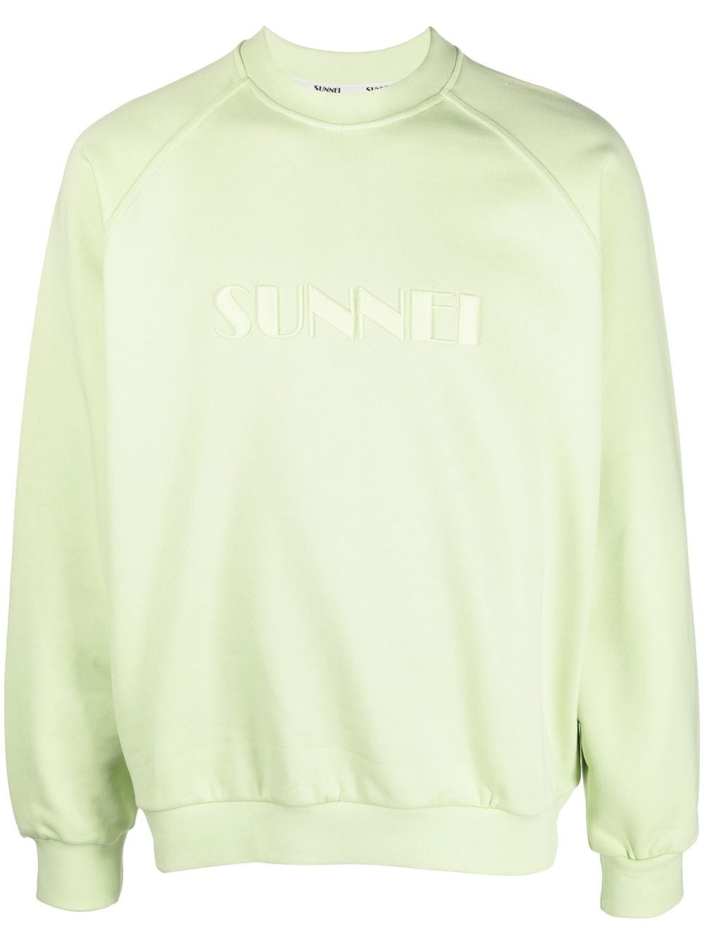 Sunnei Sweatshirt mit Logo-Stickerei - Grün von Sunnei