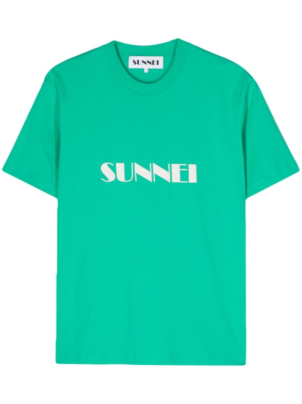 Sunnei T-Shirt aus Bio-Baumwolle mit Logo - Grün von Sunnei