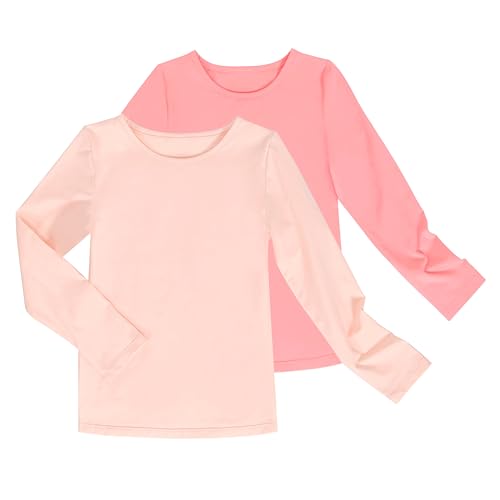 2 Pack Mädchen Top- T-Shirt Base Schicht Komfort Baumwolle Sanft Gr. 116-122,Hellrosa Dunkelrosa,116-122 2 Pack Mädchen Top- T-Shirt Base Schicht Komfort Baumwolle Sanft Gr. 116-122,Hellrosa Dunkelrosa,116-122 von Sunny Fashion