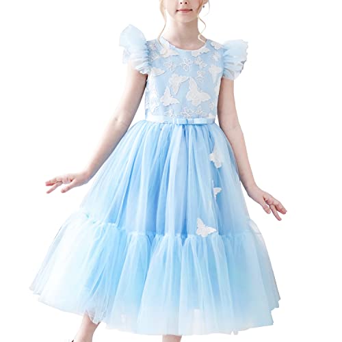 Sunny Fashion Mädchen Kleid Blau Schmetterling Stickerei Hohle zurück Perle Gefüttert Gr. 134 Sunny Fashion Mädchen Kleid Blau Schmetterling Stickerei Hohle zurück Perle Gefüttert Gr. 134 von Sunny Fashion
