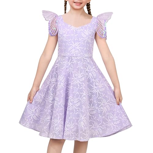 Sunny Fashion Mädchen Kleid Helles Lila Blumen- Schmetterling Feenflügel Party Prinzessin Gr. 134,Lila Schmetterlingsflügel,134 Sunny Fashion Mädchen Kleid Helles Lila Blumen- Schmetterling Feenflügel Party Prinzessin Gr. 134,Lila Schmetterlingsflügel,134 von Sunny Fashion