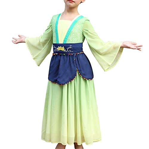 Sunny Fashion Mädchen Kleid Hua Mulan Chinesisch Neujahr Hanfu Retro Stickerei Gr. 110 von Sunny Fashion