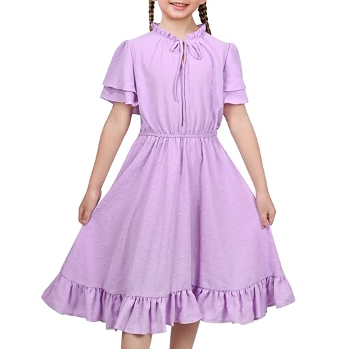 Sunny Fashion Mädchen Kleid Lavender Schweizer Punkt Twirly Rüsche Schicht Ärmel Täglich Prinzessin Gr. 122,Violett,122 Sunny Fashion Mädchen Kleid Lavender Schweizer Punkt Twirly Rüsche Schicht Ärmel Täglich Prinzessin Gr. 122,Violett,122 von Sunny Fashion