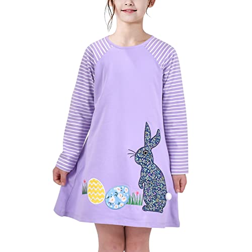 Sunny Fashion Mädchen Kleid Lila Osterei Hase Stickerei Streifen Raglanärmel Gr. 122 Sunny Fashion Mädchen Kleid Lila Osterei Hase Stickerei Streifen Raglanärmel Gr. 122 von Sunny Fashion