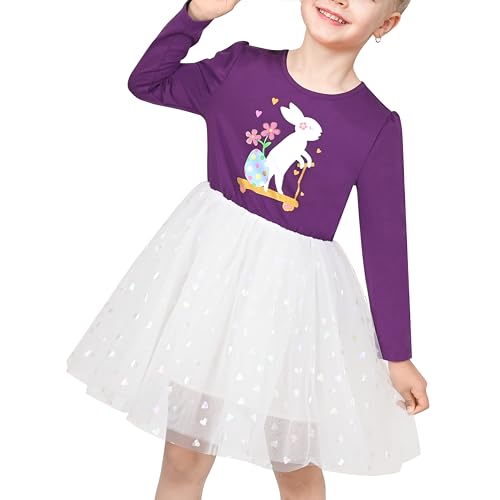 Sunny Fashion Mädchen Kleid Lila Ostern Hase Eiersuche Herz Party Langarm Gr. 104,Lila Hase,104 Sunny Fashion Mädchen Kleid Lila Ostern Hase Eiersuche Herz Party Langarm Gr. 104,Lila Hase,104 von Sunny Fashion