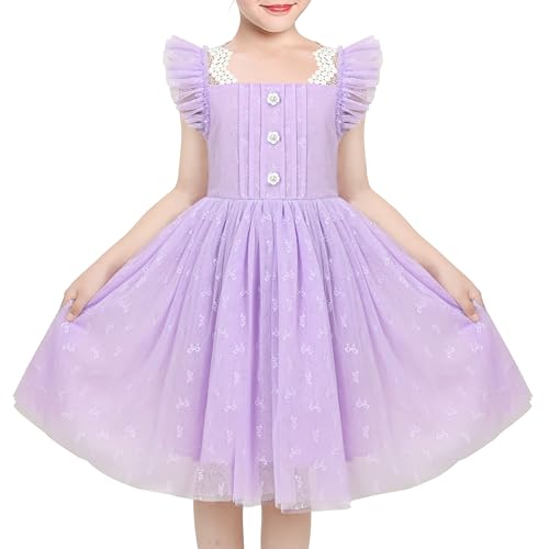 Sunny Fashion Mädchen Kleid Lila Schmetterling Perle Spitze V Zurück Fliegen Ärmel Tüll Party Gr. 146,Violett,146 Sunny Fashion Mädchen Kleid Lila Schmetterling Perle Spitze V Zurück Fliegen Ärmel Tüll Party Gr. 146,Violett,146 von Sunny Fashion