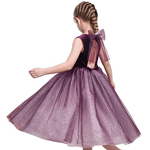 Sunny Fashion Mädchen Kleid Lila V-Ausschnitt Rückenfrei Funkeln Tüll Festzug Hochzeit Prinzessin Gr. 146,Lila Glitzer,146 Sunny Fashion Mädchen Kleid Lila V-Ausschnitt Rückenfrei Funkeln Tüll Festzug Hochzeit Prinzessin Gr. 146,Lila Glitzer,146 von Sunny Fashion