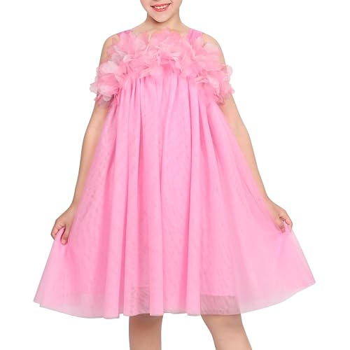 Sunny Fashion Mädchen Kleid Rosa 3D Blumen- Ärmellos Tüll Elegant Besonders Gelegenheit Gr. 110,Rosa 3D Blumen,110 Sunny Fashion Mädchen Kleid Rosa 3D Blumen- Ärmellos Tüll Elegant Besonders Gelegenheit Gr. 110,Rosa 3D Blumen,110 von Sunny Fashion