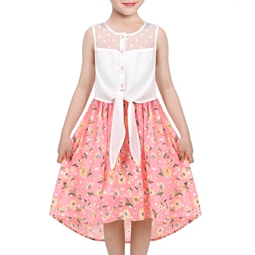 Sunny Fashion Mädchen Kleid Rosa Chiffon Blumen- Spitzenspitze Hoch niedrig Binden Taille Prinzessin Gr. 122,Rötliches Rosa,122 Sunny Fashion Mädchen Kleid Rosa Chiffon Blumen- Spitzenspitze Hoch niedrig Binden Taille Prinzessin Gr. 122,Rötliches Rosa,122 von Sunny Fashion