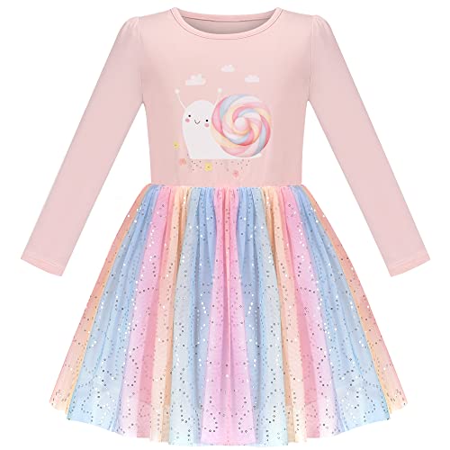 Sunny Fashion Mädchen Kleid Rosa Regenbogen Bunt Schnecke Lutscher Pailletten Langarm Gr. 116 Sunny Fashion Mädchen Kleid Rosa Regenbogen Bunt Schnecke Lutscher Pailletten Langarm Gr. 116 von Sunny Fashion