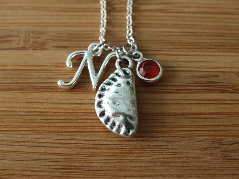 Lebensmittel Schmuck, Food Halskette, Empanada Patty Essen Charme, Personalisierte Spaß Birthstone Geschenk von SunnyCharms