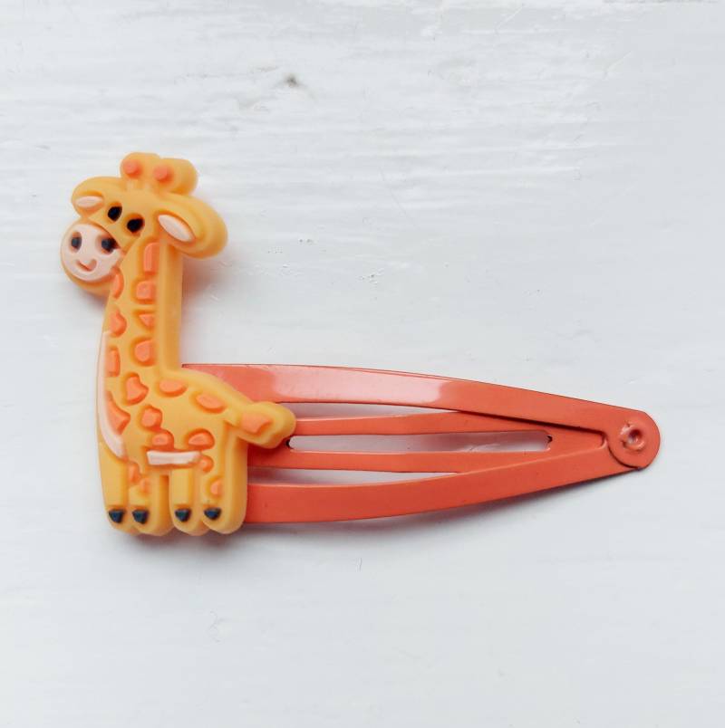 Giraffe Snap Haarspangen - 2Er Pack Orange Giraffe Snap Haarspangen - 2Er Pack Orange von SunnySlideUp