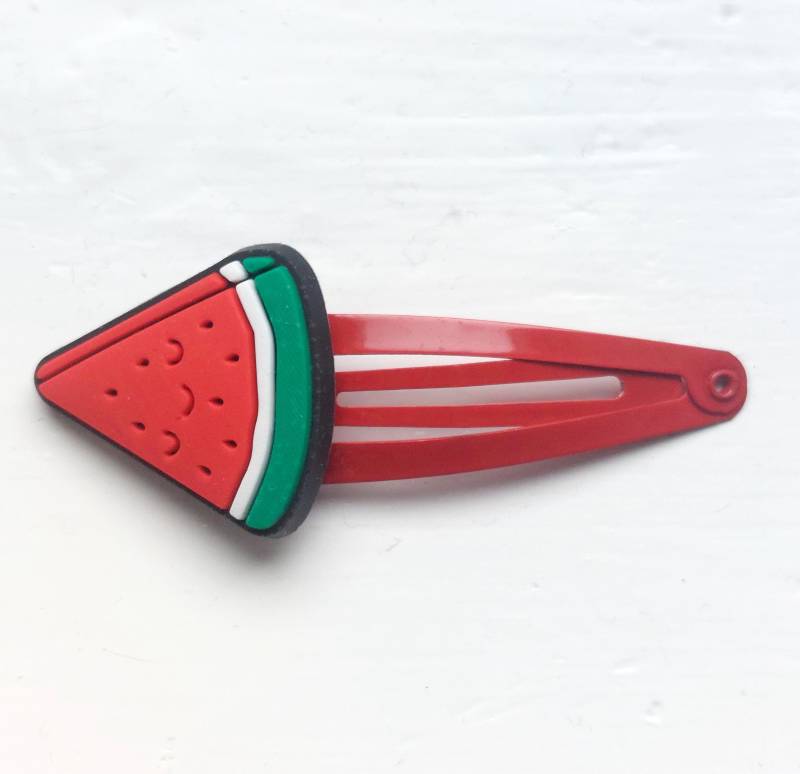 Selbstgemachte Rote Wassermelonenscheibe Snap-Haarspangen Selbstgemachte Rote Wassermelonenscheibe Snap-Haarspangen von SunnySlideUp