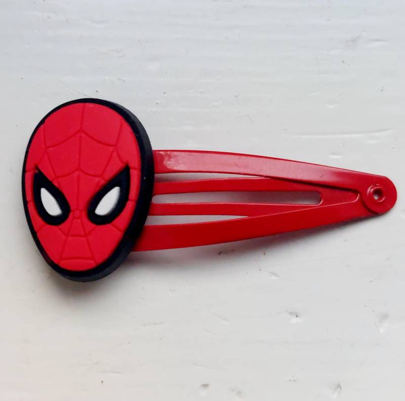Spiderman Kopf Snap Haarspangen - 2Er Pack Rot Spiderman Kopf Snap Haarspangen - 2Er Pack Rot von SunnySlideUp