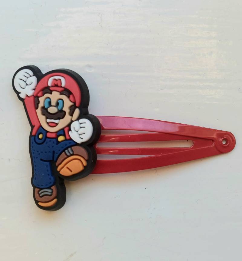 Super Mario Figur Snap Haarspangen - 2Er Pack Rot Super Mario Figur Snap Haarspangen - 2Er Pack Rot von SunnySlideUp