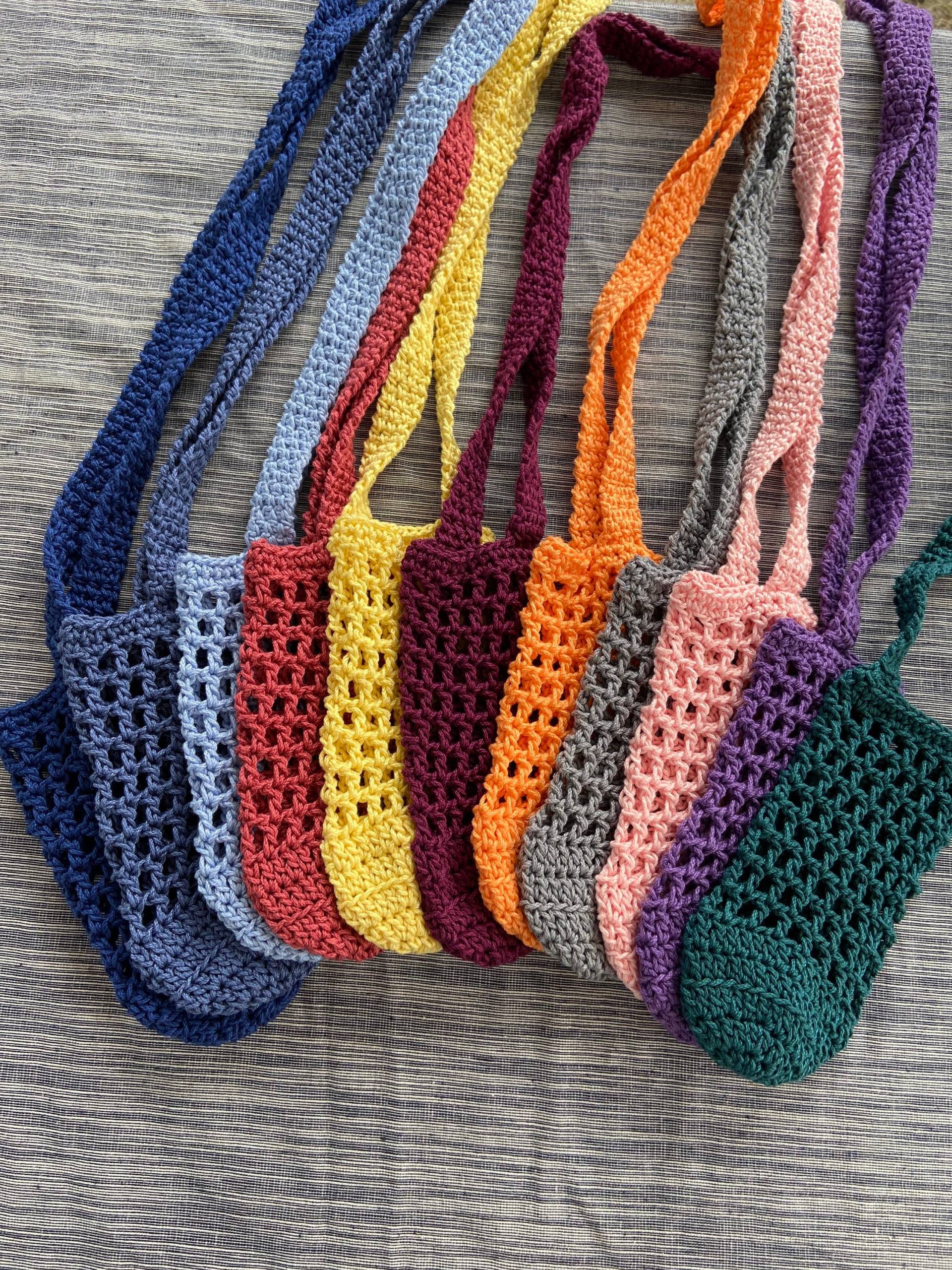 Wasserflaschenträger Aus 100% Baumwolle. Handarbeit Gehäkelt. Mehrere Farben Blättern Bilder Für von SunnyThistlecrochet