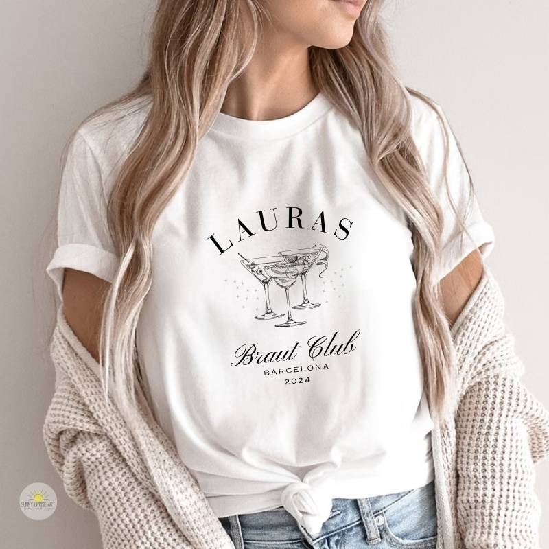 Personalisierte Jga Shirts, Gruppentshirts Jga, T-Shirt Braut, Tshirt, Party Tshirts von SunnyUpriseArt