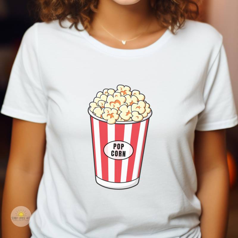 Popcorn Kostüm, Fasching, Karneval, Shirt, Tshirt von SunnyUpriseArt