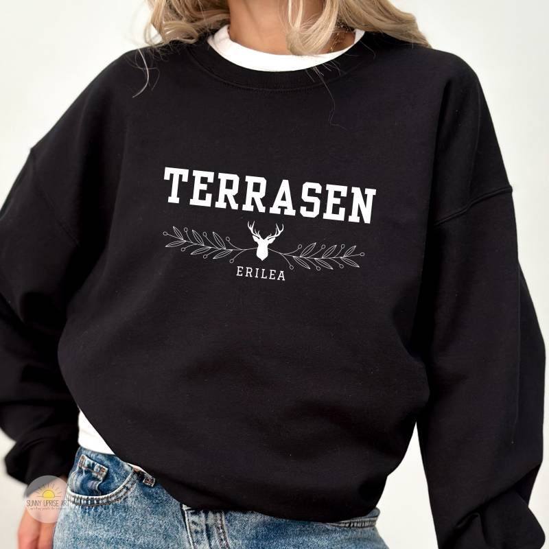 Terrasen Sweatshirt Thron Aus Glas Inspirierter Unisex Pullover von SunnyUpriseArt