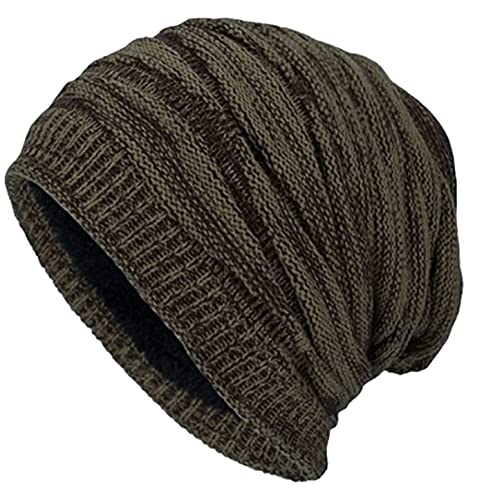 Sunnysnow Beanie Mütze,Strickmütze,Slouch Wintermütze für Herren Damen,Warme Winter Mütze mit Fleece Innenfutter Skull Cap von Sunnysnow