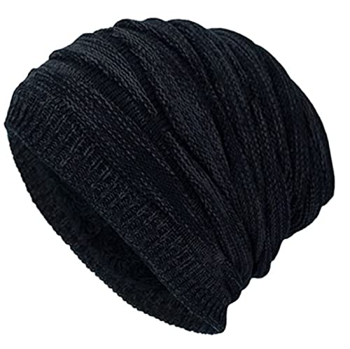 Sunnysnow Beanie Mütze,Strickmütze,Slouch Wintermütze für Herren Damen,Warme Winter Mütze mit Fleece Innenfutter Skull Cap von Sunnysnow