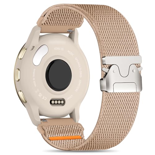 Sunnyson 22 mm dehnbares Armband, kompatibel mit Garmin Vivoactive 4 45 mm/Venu 3/Venu 2, Fallschirm, elastisches, weiches Nylon-Uhrenarmband für Galaxy Watch 3 45 mm/Watch 46 mm Band, Damen und Sunnyson 22 mm dehnbares Armband, kompatibel mit Garmin Vivoactive 4 45 mm/Venu 3/Venu 2, Fallschirm, elastisches, weiches Nylon-Uhrenarmband für Galaxy Watch 3 45 mm/Watch 46 mm Band, Damen und von Sunnyson