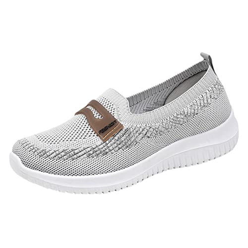 Laufschuhe Damen Schwarz 39 Sneaker Mesh Stoff Schuhe Atmungsaktive Sport Turnschuhe Wanderschuhe Laufschuhe Einfarbig Outdoor Running Fitness Sportschuhe Arbeitsschuhe Joggingschuhe von Sunnyuk