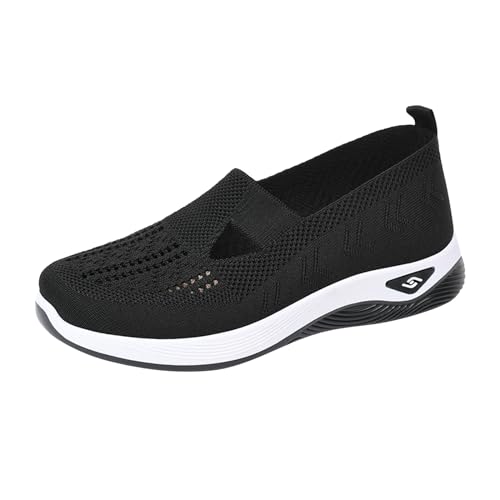 Orthopädische Schuhe Damen Sommer Leicht Walkingschuhe Bequem Weite H Sommerschuhe Krankenschwester Schuhe Atmungsaktives Vermascht Wanderschuhe Memory Schaum Sneaker Sportschuhe Sandalen von Sunnyuk