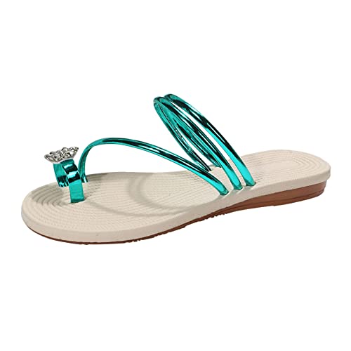 Sandalen Damen Sommer Elegant Farbe Blau Espadrilles Casual Sommer Sandaletten Damen Weiß 38 Stiletto Absatz High Heels Abendschuhe Sandals Riemchen Sommersandalen mit Riemchen von Sunnyuk