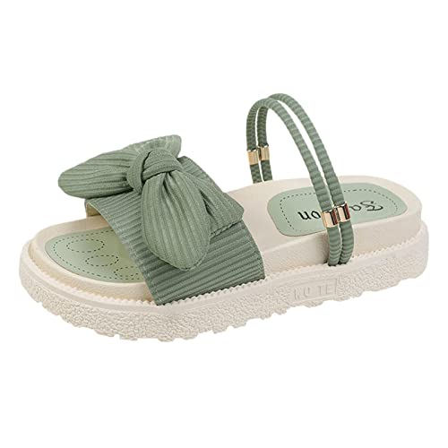 Sandalen Damen Sommer Glitzer Frauen Casual Open Toe Sandalen Zwei Möglichkeiten, Schuhe Bow Decor Flatform Slingback Sandalen zu tragen Bequeme Schuhe Mit Klettverschluss Damen Sandalen Damen Sommer Glitzer Frauen Casual Open Toe Sandalen Zwei Möglichkeiten, Schuhe Bow Decor Flatform Slingback Sandalen zu tragen Bequeme Schuhe Mit Klettverschluss Damen von Sunnyuk