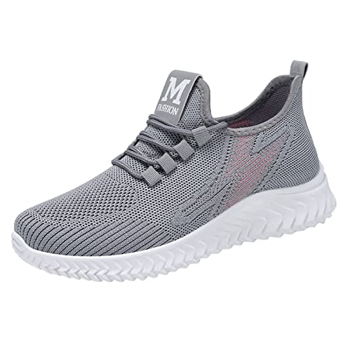 Schwarze Turnschuhe Damen Elegant Freizeit Dämpfung Sportlich Schuhe Sneaker Frauen Sportschuhe Weisse Sohle Trainingsschuhe Walkingschuhe Cheerleading-Schuhe Halbschuhe für Jogging Fitness Camper von Sunnyuk