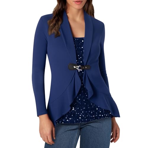 Silvester Outfit Damen Oberteil - Pullover Tunika Silvester Gold Oberteil Top V Ausschnitt Party Große Größen Bluse Langarmshirt Lässig Langarm Blusen Oberteile Shirt von Sunnyuk