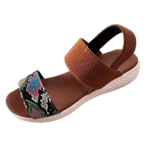 Sommer Damen Sandalen Mesh Casual Weiß Dicke Sohlen Schnürsandalen Offene Zehen Strandschuhe Monk Schuhe Damen von Sunnyuk