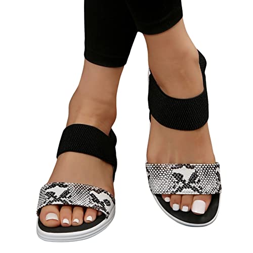 Sommer Damen Sandalen Mesh Casual Weiß Dicke Sohlen Schnürsandalen Offene Zehen Strandschuhe Monk Schuhe Damen von Sunnyuk