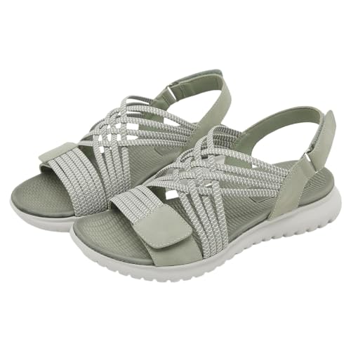 Sommer Sandalen Damen Sommer Orthopädische Sandaletten Schuhe Slingback Slide Weiche Sportsandalen Sandalen Bequem Breite Füße Damensandalen Outdoorsandalen Waschbare Atmungsaktive Sommersandaletten von Sunnyuk