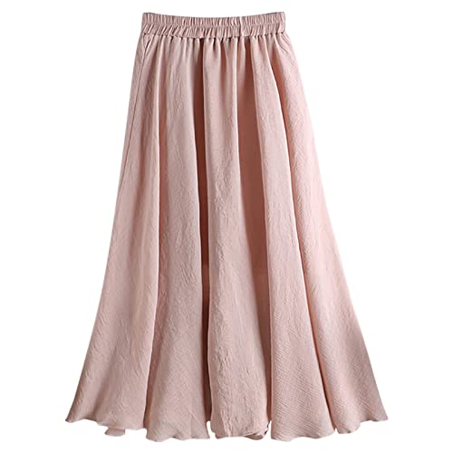 Sommerrock Damen Lang Leicht Langdruck Faltenrock Jean Röcke Elegant Blumen Sommerrock Skirt Sommer High Waist Vintage Rock Strandkleid Retro Freizeit Stufenrock Wickelrock für Frauen Sommerrock Damen Lang Leicht Langdruck Faltenrock Jean Röcke Elegant Blumen Sommerrock Skirt Sommer High Waist Vintage Rock Strandkleid Retro Freizeit Stufenrock Wickelrock für Frauen von Sunnyuk
