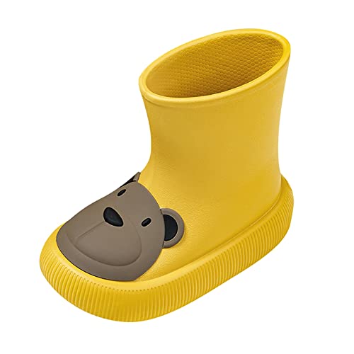 Sunnyuk Kinder Gummistiefel Schuhe Sommer Stiefeletten Jungs Regenstiefel für Kleinkinder mit Glitzerlicht für Mädchen, Regenbogen-Regenschuhe und einfarbige Stiefel mit einfach anzubringenden von Sunnyuk