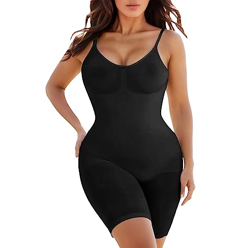 Sunnyuk Shapewear Damen Body Bodysuit Women Bauchweg Bodysuit Shapewear Sexy Shaping Effektive Shape Vielseitige Tank Top Jumpsuit Figurformender Taillenmieder Miederbody Verstellbarer Schultergurt von Sunnyuk