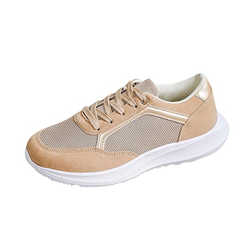 Sunnyuk Sneaker Damen Schwarz Plateau Laufschuhe Sportschuhe Fitnessstudio Schuhe Sneakers Elegant Sport Laufen Freizeitschuhe Walkingschuhe Wasserdicht Trekkingschuhe von Sunnyuk