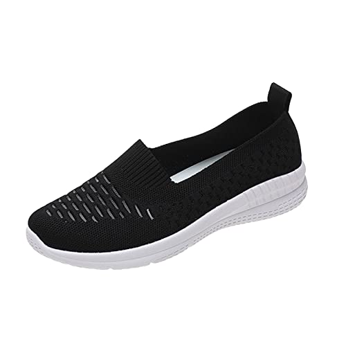 Sunnyuk Sneaker Damen Sommer Damenschuhe Sommer Plus Size Leichte Turnschuhe aus hohlem Mesh rutschfeste Freizeitlaufschuhe Schuhe Weite M Damen von Sunnyuk