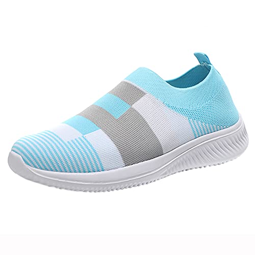 Sunnyuk Socken Schuhe Damen Leichte rutschfest Outdoor Turnschuhe Freizeitschuhe Atmungsaktiv Casual Große Größe Joggingschuhe Flache Hallenschuhe Joggingschuhe Flach Hallenschuhe von Sunnyuk