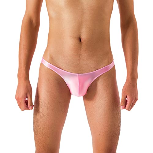 Sunnyuk Tanga Herren Herrenstrings Modische String Slip Hochwertig String Transparent Dessous Erotisch Persönlichkeit, Thong Offener String Tanga Mode Weiß Mini Briefs Party von Sunnyuk