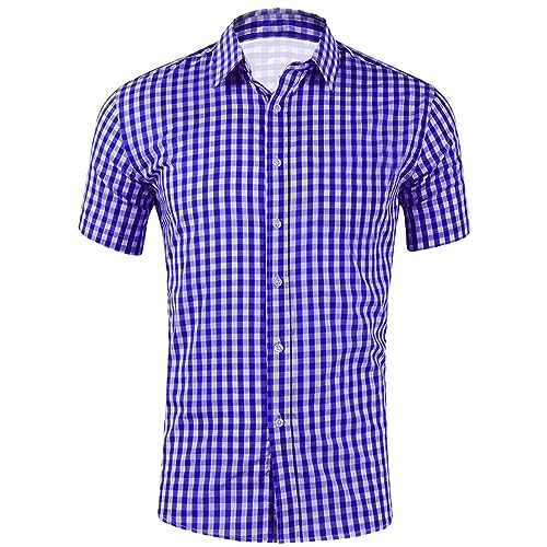 Sunnyuk Trachtenhemd Herren Kurzarm Kariertes Oktoberfest Hemd - Herrenhemden Slim Fit Grün Trachten Hemd Button Up Kent-Kragen Karohemd Freizeithemd Festival Casual Oktoberfest Herren Outfit Sunnyuk Trachtenhemd Herren Kurzarm Kariertes Oktoberfest Hemd - Herrenhemden Slim Fit Grün Trachten Hemd Button Up Kent-Kragen Karohemd Freizeithemd Festival Casual Oktoberfest Herren Outfit von Sunnyuk
