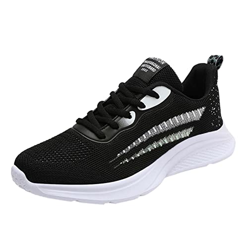 Weiss Sneaker Damen, Turnschuhe Laufschuhe Sportschuhe Sale rutschfeste Shoes Schuhe Elegant Schwarz Sport Laufen Sommerschuhe Outdoor Jogging Trekkingschuhe Freizeitschuhe Walkingschuhe von Sunnyuk